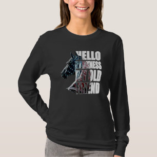 Hallo Dunkelheit mein altes Freund Pferd American  T-Shirt