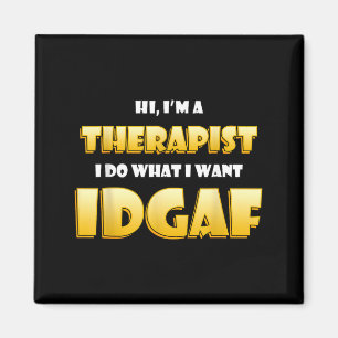 Hallo ein Therapeut DGAF Lustige Familientherapie Magnet