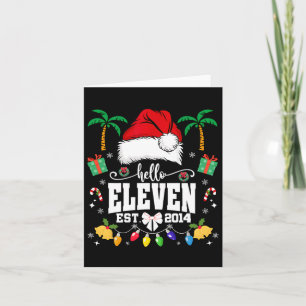 Hallo Eleven Est 2014 Coquette Bow Weihnachten 11. Karte