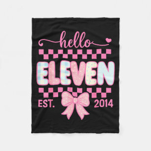 Hallo Elf Gegründet 2014 Kokette Schleife Glücklic Fleecedecke