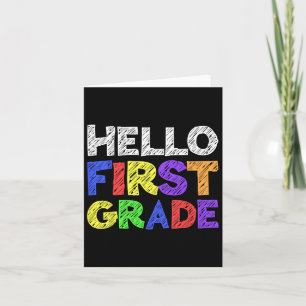 Hallo Erste Klasse 1st Grade Byck an Schule 1 Karte