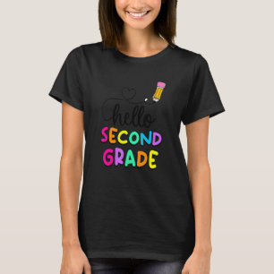 Hallo Erste Klasse Lehrer Kinder zurück T-Shirt