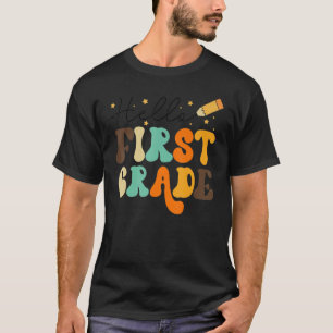 Hallo Erste Klasse Team 1. Klasse zurück zur Schul T-Shirt