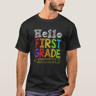 Hallo Erste Klasse Team 1. Klasse zurück zur Schul T-Shirt