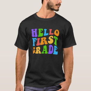 Hallo Erste Klasse Team 1. Klasse zurück zur Schul T-Shirt