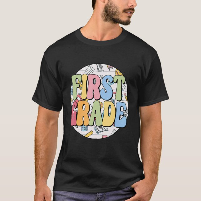 Hallo Erste Klasse Team 1. Klasse zurück zur Schul T-Shirt (Vorderseite)