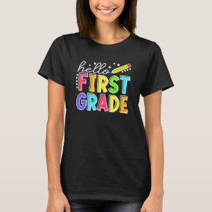 Hallo Erste Klasse Team 1. Klasse zurück zur Schul T-Shirt