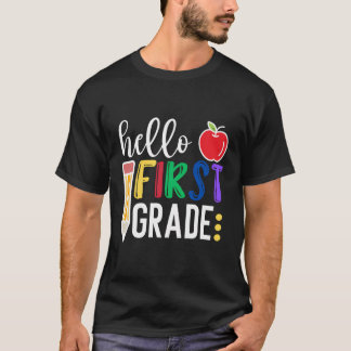 Hallo Erste Klasse Team 1STE Klasse Zurück zur Sch T-Shirt