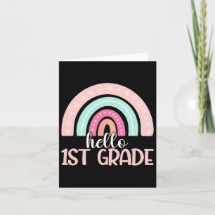 Hallo Erster Grade Byck an Schule 1. Klasse Lehrer Karte