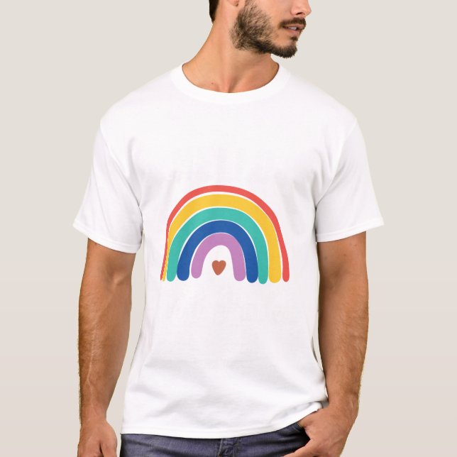 Hallo Erster Regenbogen der ersten Klasse Niedlich T-Shirt (Vorderseite)