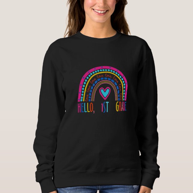 Hallo Erster Schulabschluss Sweatshirt (Vorderseite)