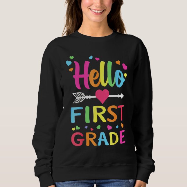 Hallo Erster Schulabschluss Sweatshirt (Vorderseite)