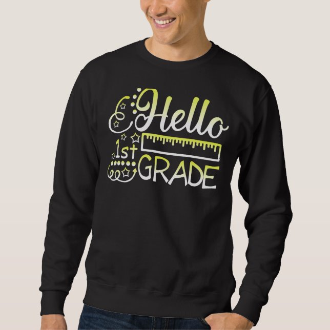 Hallo Erster Schulabschluss Sweatshirt (Vorderseite)
