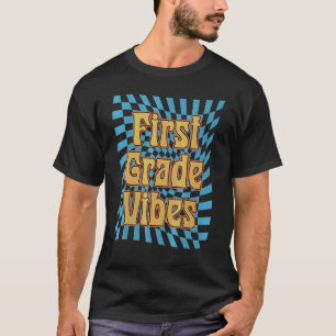 Hallo Erstklassige Stimmung Retro Lehrer Kinder Zu T-Shirt