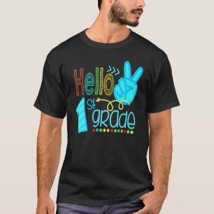Hallo Erstklasslehrer Erster Schultag T-Shirt