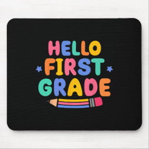 Hallo Erstklässler 1. Klasse Zurück zur Schule Leh Mousepad