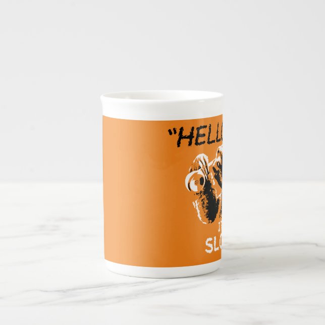 "Hallo? Es ist ein SLOTH."Tasse Prozellantasse (Vorderseite)