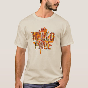 Hallo Fall auf Maple Leaf T-Shirt