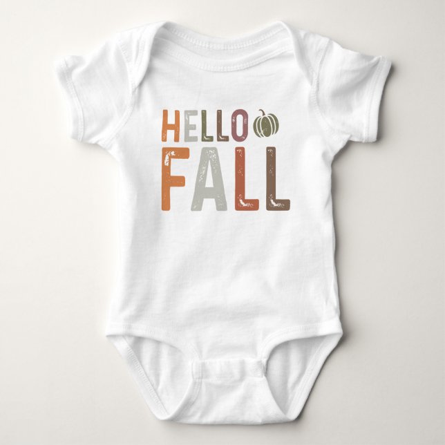 Hallo Fall Baby Strampler (Vorderseite)