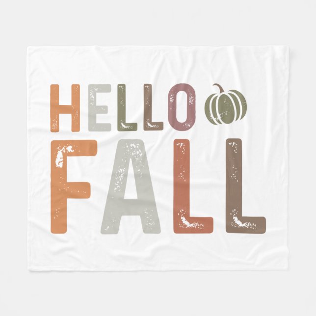 Hallo Fall Fleecedecke (Vorderseite (Horizontal))