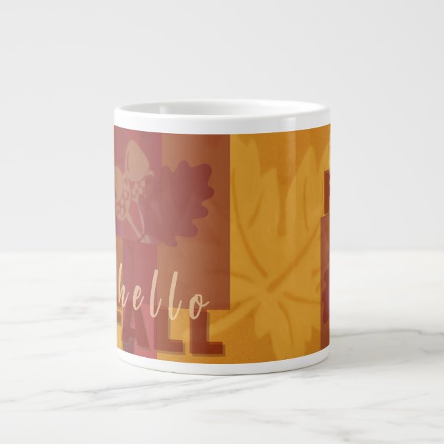 Hallo Fall Jumbo-Tasse (Vorderseite)