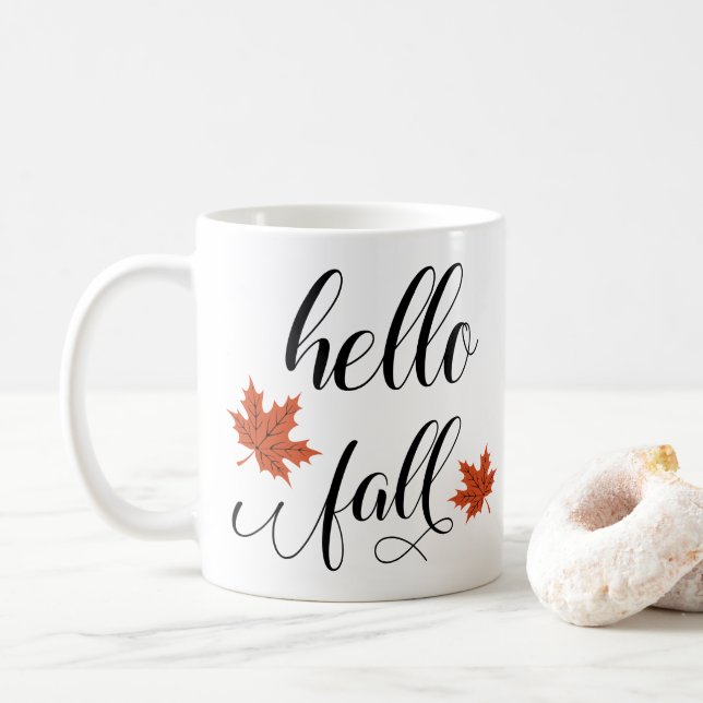 Hallo Fall Kaffeetasse (Mit Donut)
