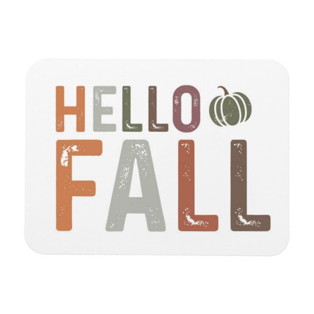 Hallo Fall Magnet (Horizontal)