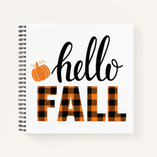 Hallo Fall Notizbuch