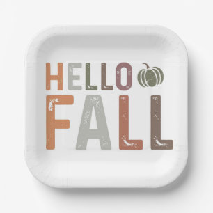 Hallo Fall Pappteller