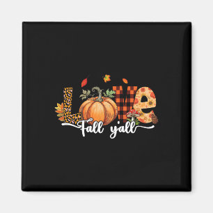 Hallo Fall Pumpkin Liebe Fall Y'all Leopard Fall D Magnet