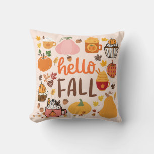 Hallo Fall Pumpkins Kissen