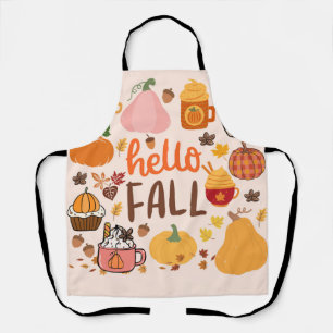 Hallo Fall Pumpkins Schürze
