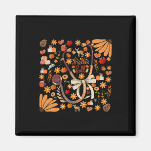 Hallo Fall Stethoscope Nurse Boho Floral Health Ca Magnet