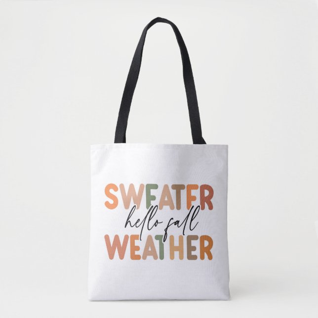 Hallo Fall | Sweater Weather Tasche (Vorderseite)