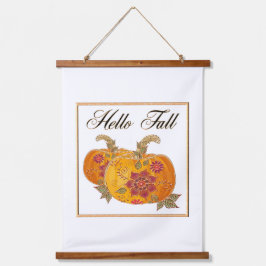 Hallo Fall Wandteppich Mit Holzrahmen