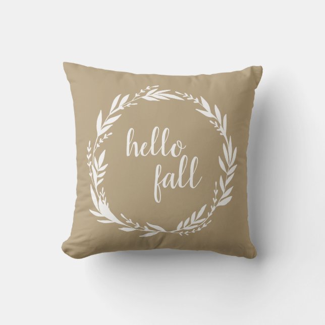 Hallo Fall Willkommen Krautkopfkissen Kissen (Vorderseite)