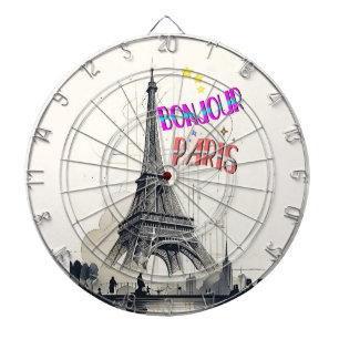 Hallo Farbige Paris Dartscheibe