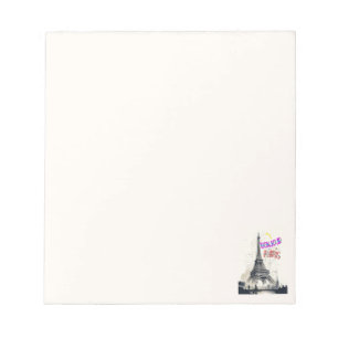 Hallo Farbige Paris Notizblock