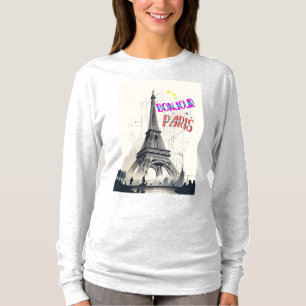 Hallo Farbige Paris T-Shirt