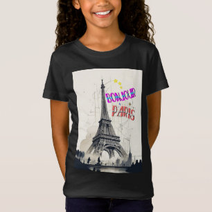 Hallo Farbige Paris T-Shirt
