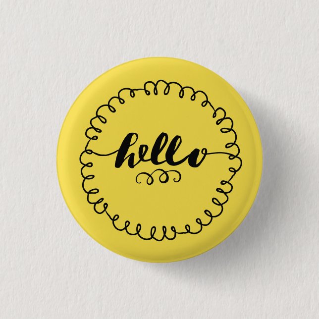 Hallo Flair-Button Button (Vorderseite)