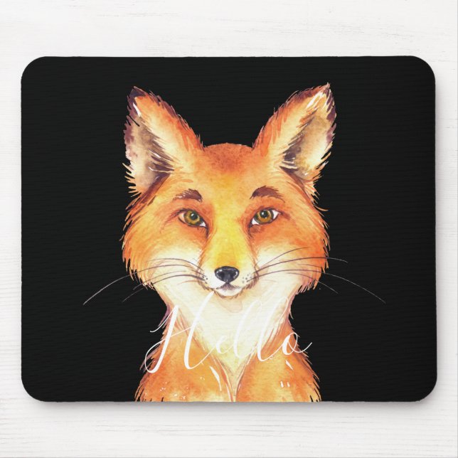 Hallo Fox Mousepad (Vorne)