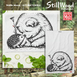 HALLO FREUND • StillWood • Chow & Igel Geschirrtuch
