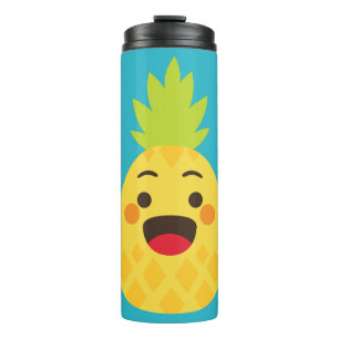 Hallo Freunde! Ananas-Illustration Thermosbecher