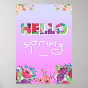 Hallo Frühling, Blume, Poster