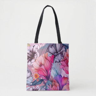Hallo Frühling glückliche Zeit, rosa warme Farben Tasche