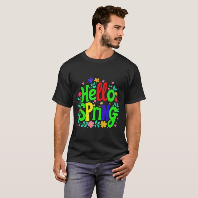 Hallo Frühling T-Shirt (Vorne ganz)