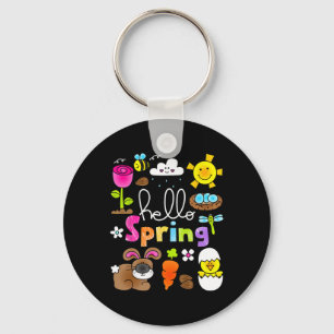 Hallo Frühling und Ostern Bunny Rabbit Kinder Mädc Schlüsselanhänger