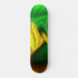 Hallo Frühling und Sonnenschein! Abstrakt Skateboard