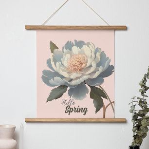 HALLO FRÜHLINGS-ANTIQUITÄTEN-BLUME POSTER